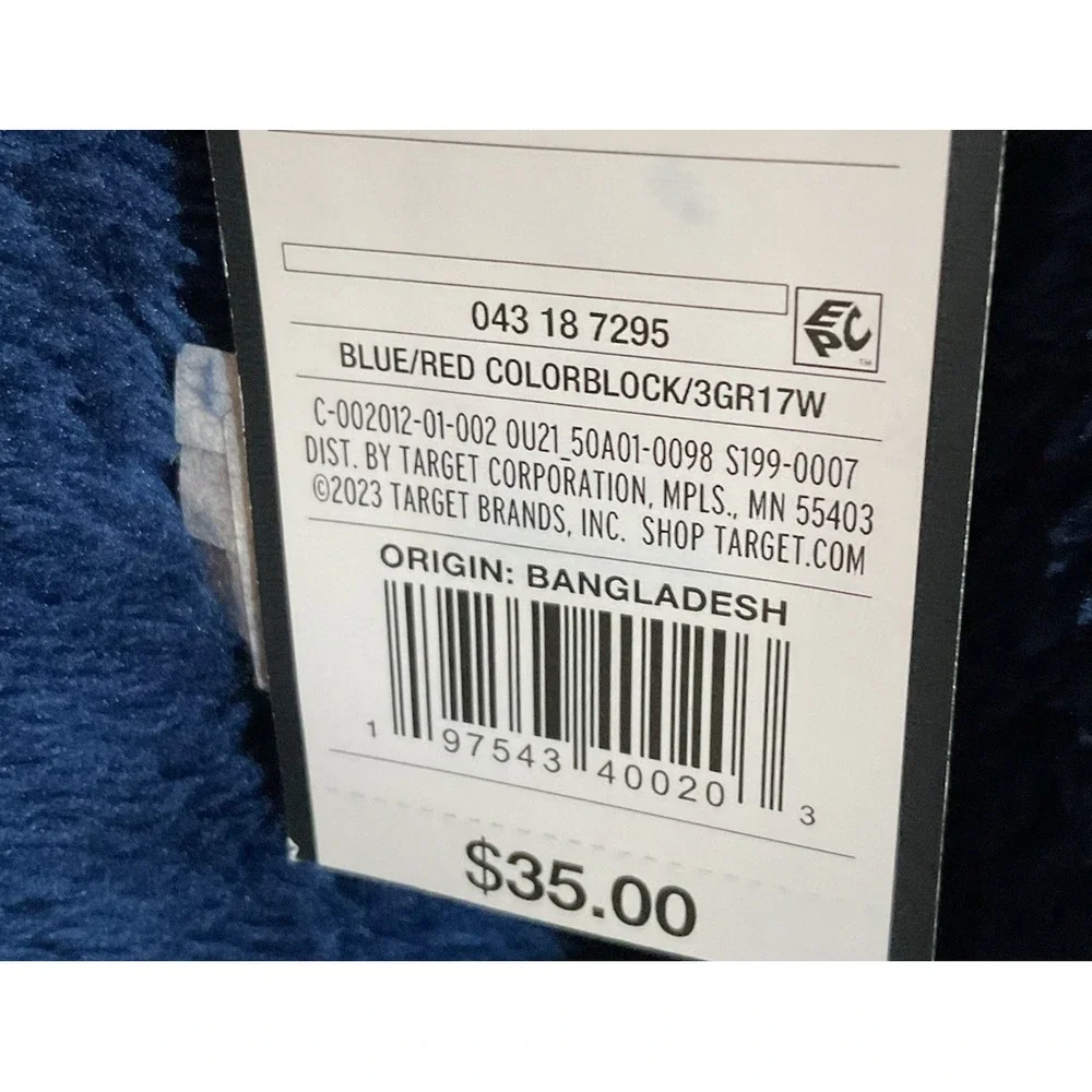 Men's Regular Fit Jacket - Original Use™ Dark Blue/red/black‎ Hooded Size XL